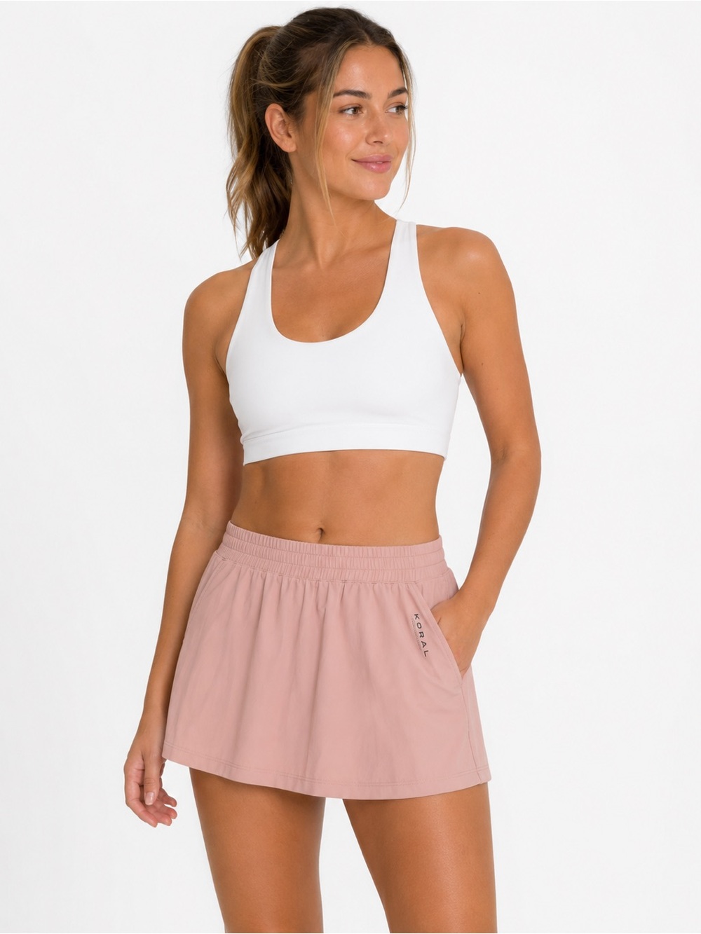 Koral Skort in Dusty Rose